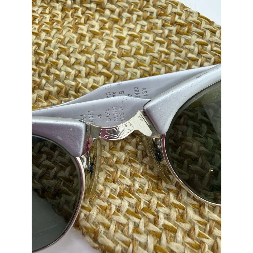 Vintage ArtCraft 1/10 12K GF Gold Glasses Embossed Rims- Frames Only &  Case
